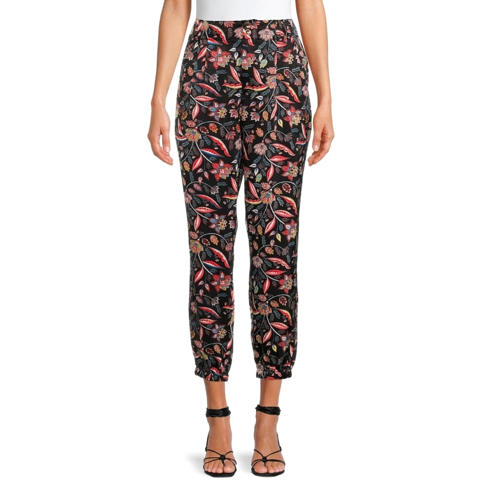 High-Waist Pleated Satin Pant